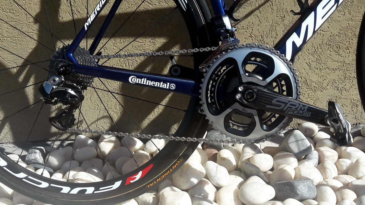 The bikes are fitted with SRM cranks