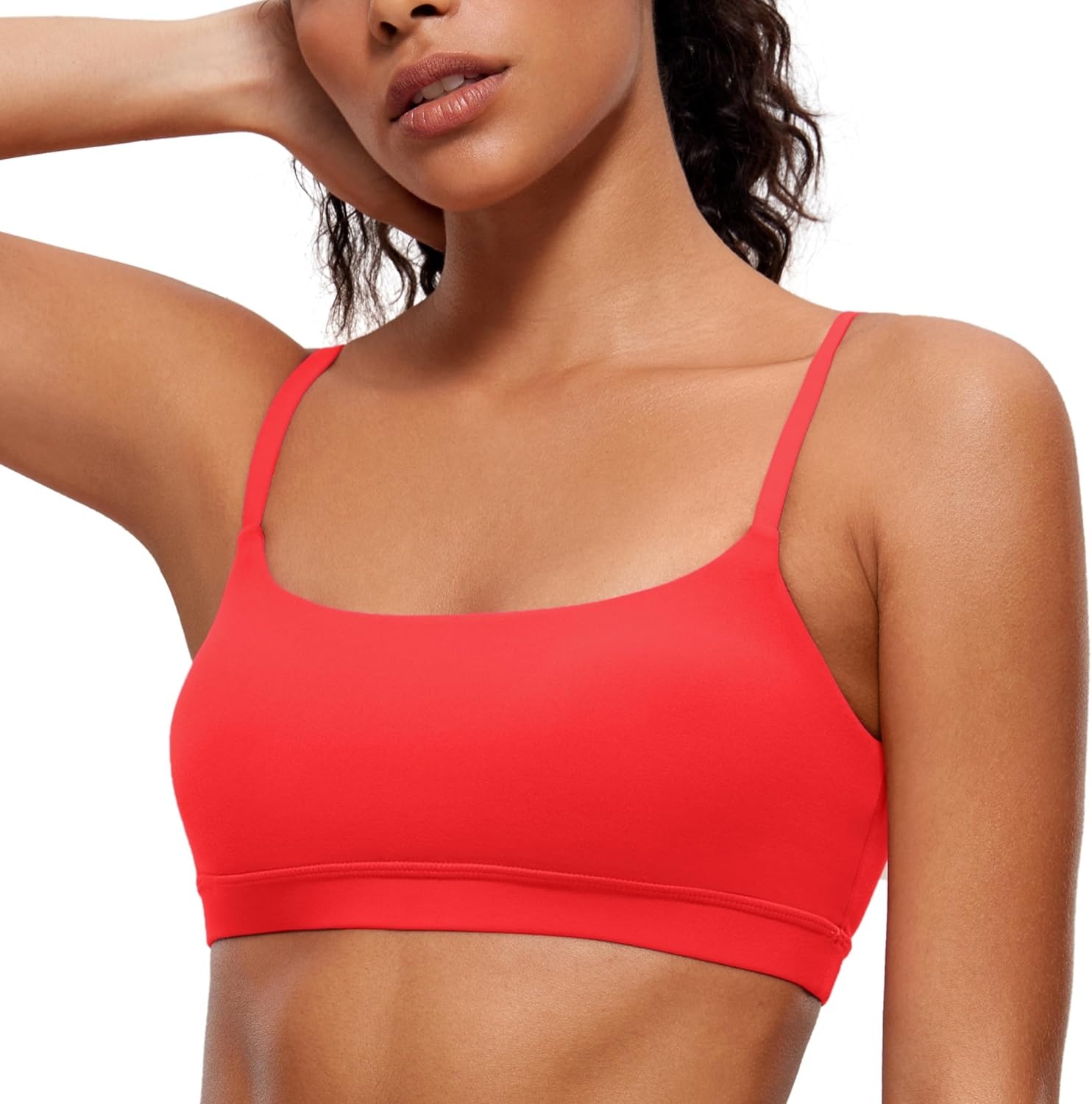 CRZ YOGA, Butterluxe Adjustable Spaghetti Strap Sports Bra