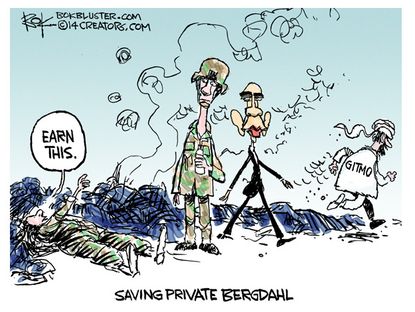Political cartoon Bergdahl Obama