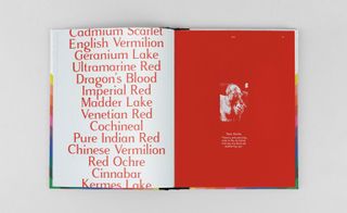 From the chapter ‘Red’, inside An Atlas of Rare & Familiar Colour.