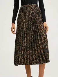 Mango Leopard Skirt