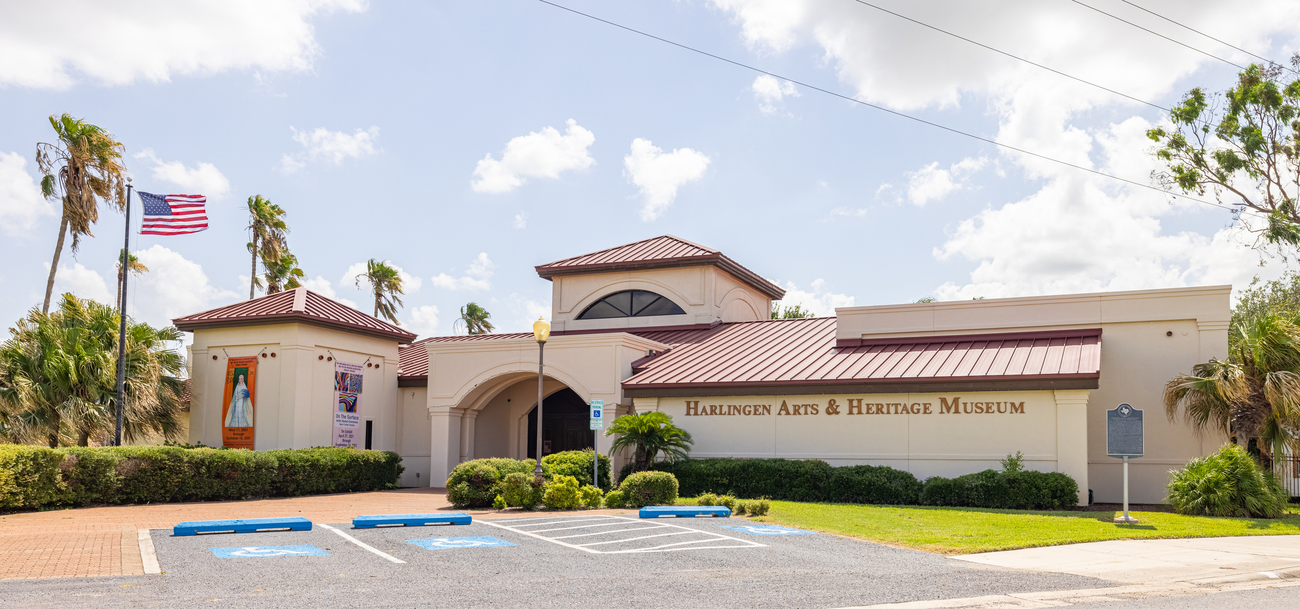 The Harlingen Arts and Heritage Museum in Harlingen Texas.