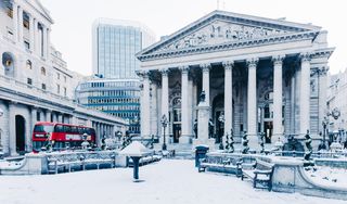 The Bank of England in winter