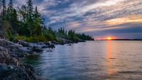 Sunrise at Isle Royale National Park