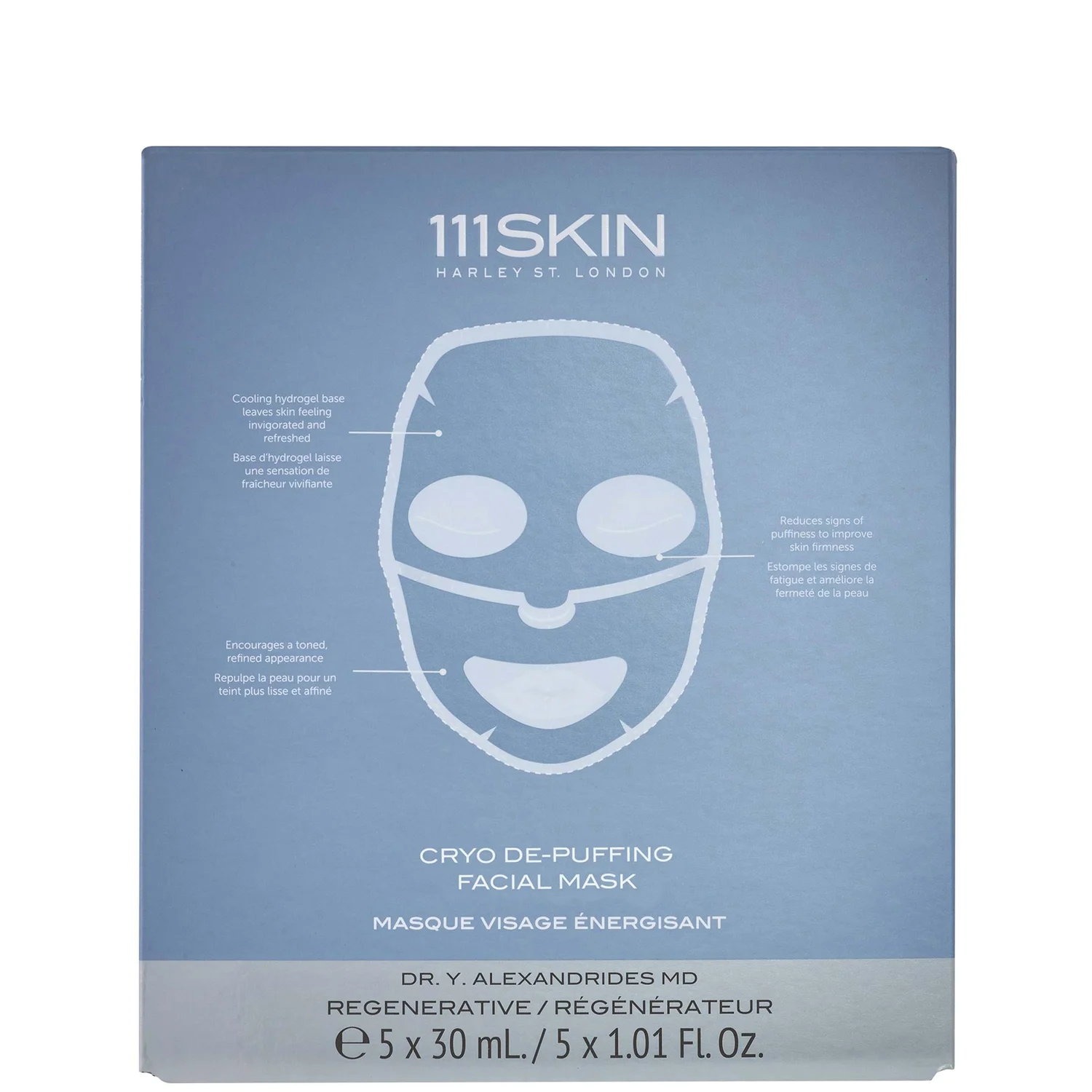 111skin Cryo De-Puffing Energy Mask Box (pack of 5)