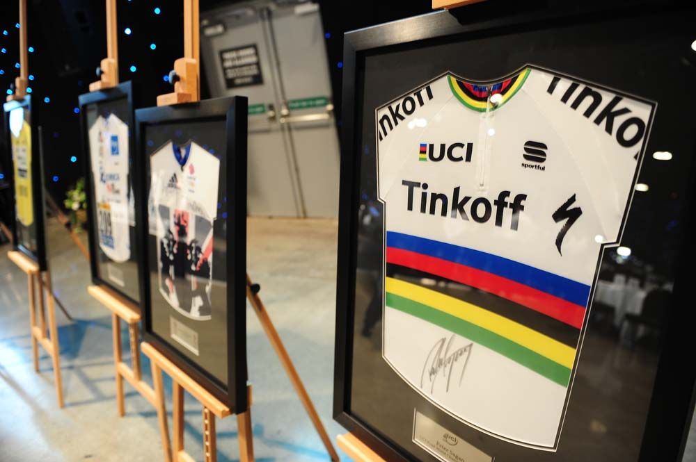 Some of the jersey that were up for auction