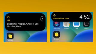 ios 16 live activities for Grocery app