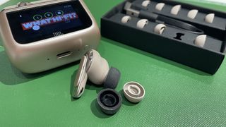 JBL Tour Pro 3 wireless earbuds and their optional eartips