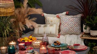 garden party with Moroccan style decor