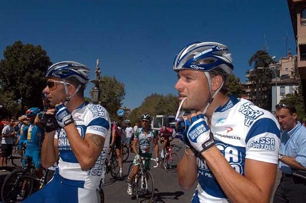 Sacchi and Petacchi strap the battle gear on