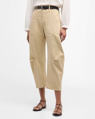 Shon Mid-Rise Cropped Pants