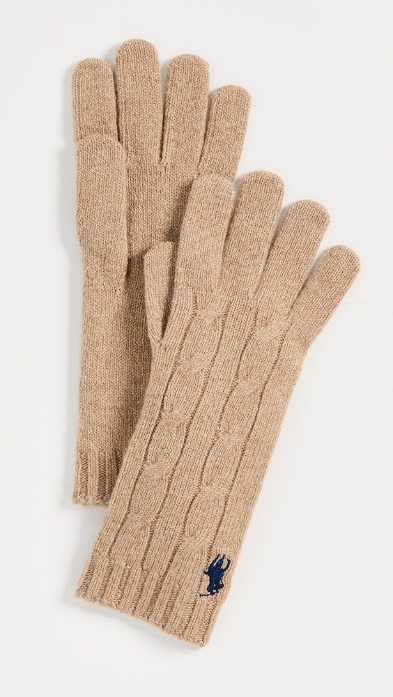 Polo Ralph Lauren Wool Cashmere Classic Cable Gloves