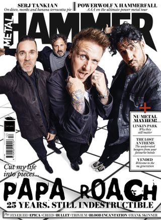 Papa Roach on the cover of Metal Hammer