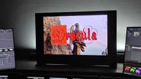 A screen displaying the restored version of the opening credits of Dracula.