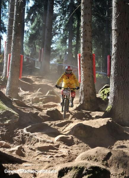 It is very rocky at the top of the Val di Sole course
