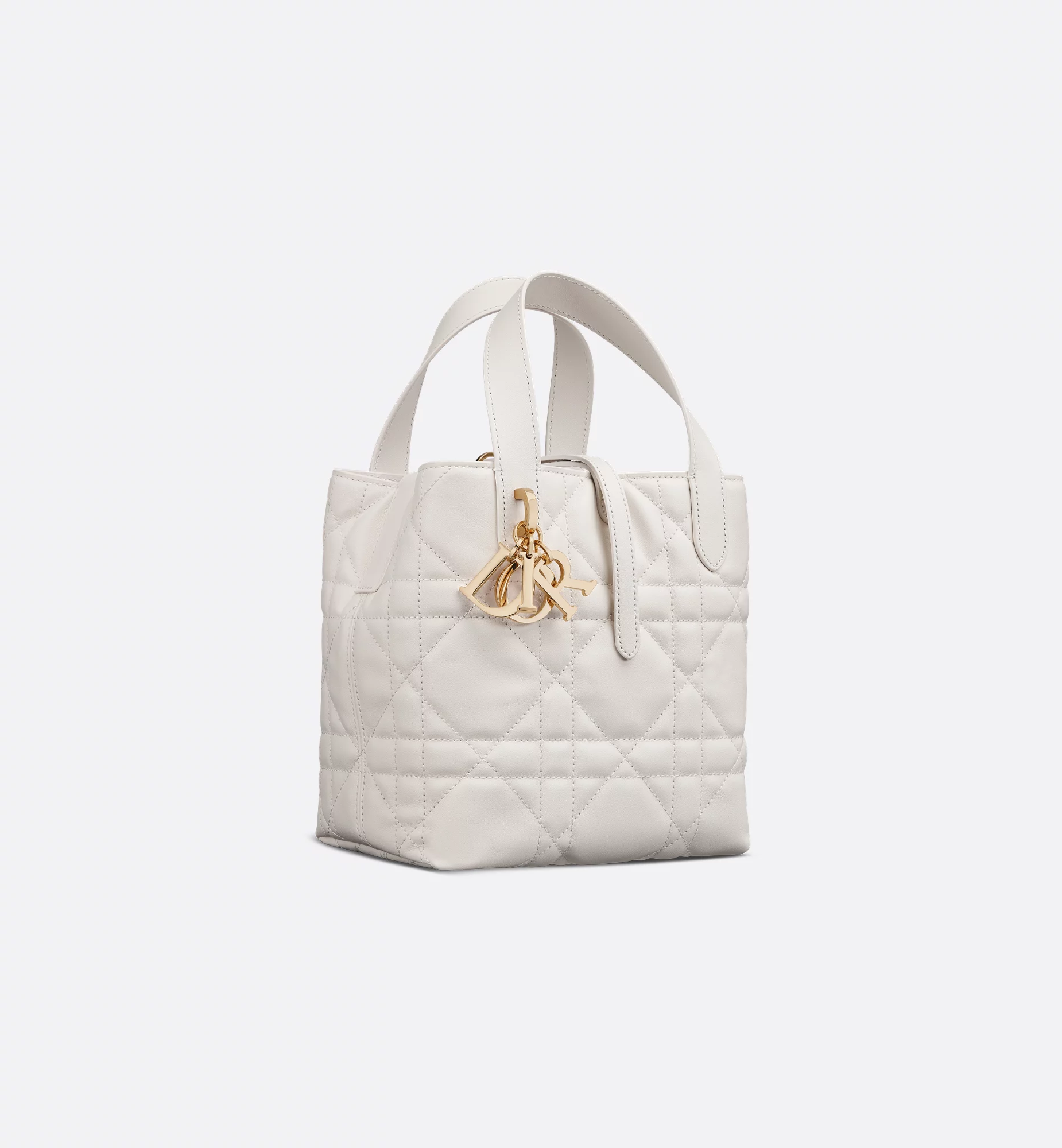 a white leather dior bag
