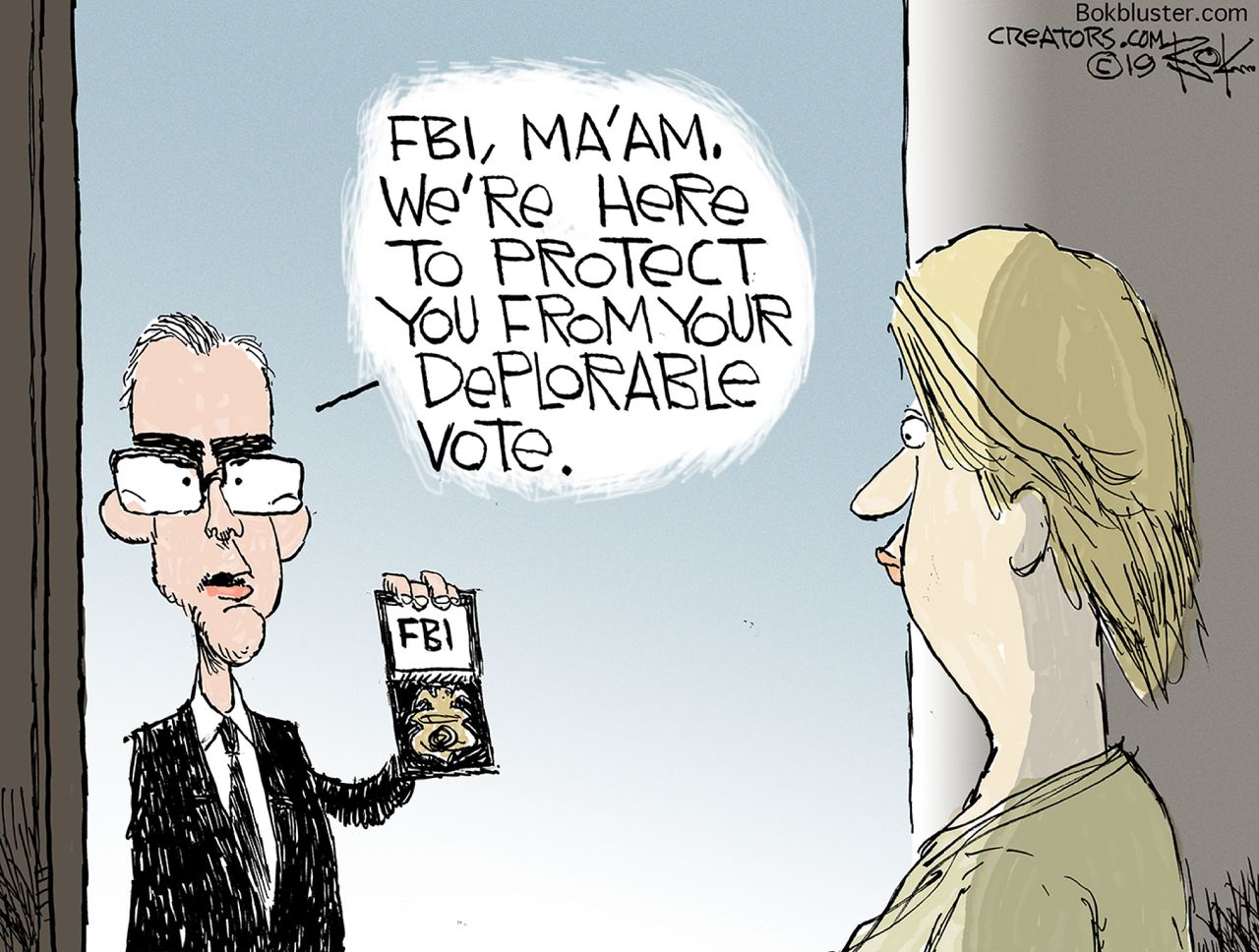 Political Cartoon U.S. FBI Deplorable vote Andrew McCabe