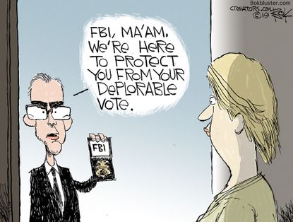 Political Cartoon U.S. FBI Deplorable vote Andrew McCabe