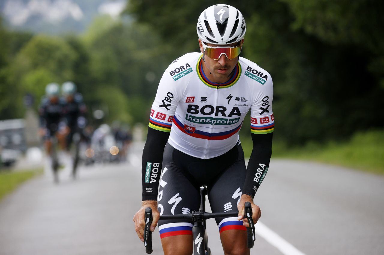 BREST FRANCE JUNE 24 Peter Sagan of Slovakia and Team BORA Hansgrohe during 108th Tour de France 2021 Training LeTour TDF2021 on June 24 2021 in Brest France Photo by Chris GraythenGetty Images