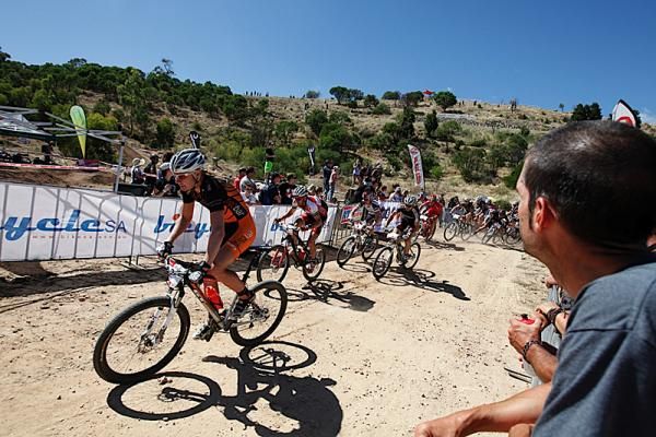 Dan McConnell was aggressive from the start of the Australian national mountain bike championships.