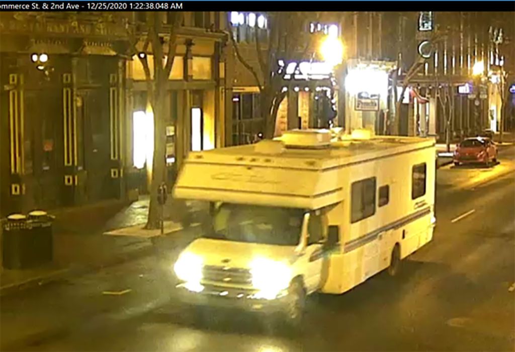 RV that blew up in downtown Nashville blast