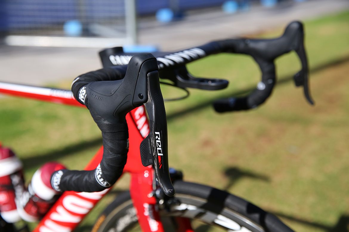 Katusha Alpecin on SRAM Red eTap groups