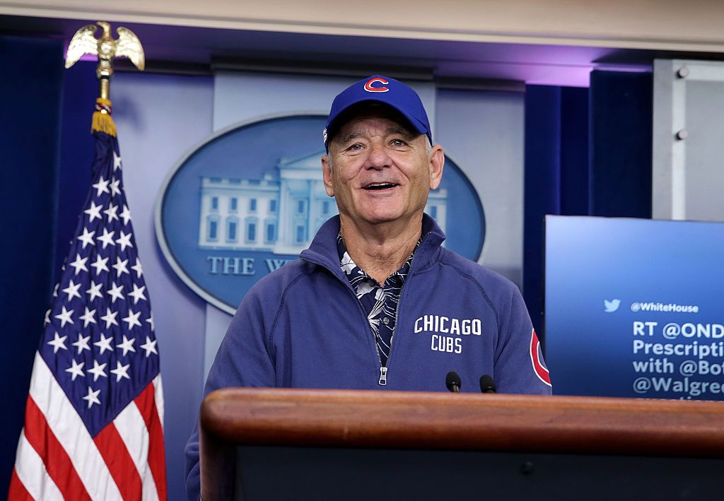 Bill Murray is a loyal Cubs fan.