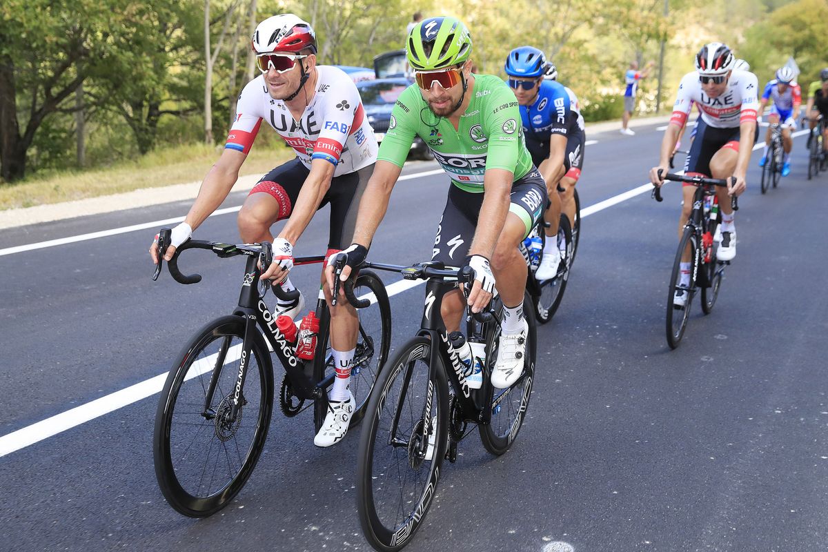 Tour de France 2020 107th Edition 5th stage Gap Privas 183 km 02092020 Peter Sagan SVK Bora Hansgrohe Alexander Kristoff NOR UAE Team Emirates photo Luca BettiniBettiniPhoto2020