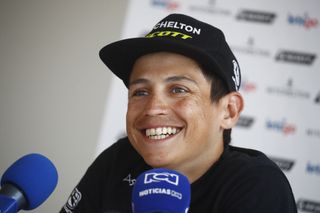 Esteban Chaves maintained his characteristic smile as he addressed the media