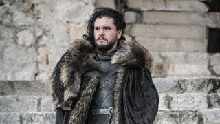 Jon Snow in coat on Game of Thrones