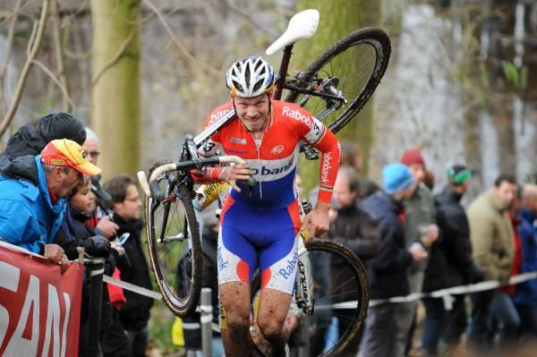Lars Boom (Rabobank) had a cyclo-cross outing in Overijse.