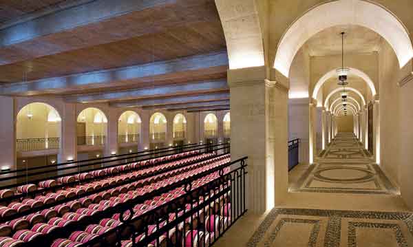 The barrel room at Ch&amp;acirc;teau Montrose