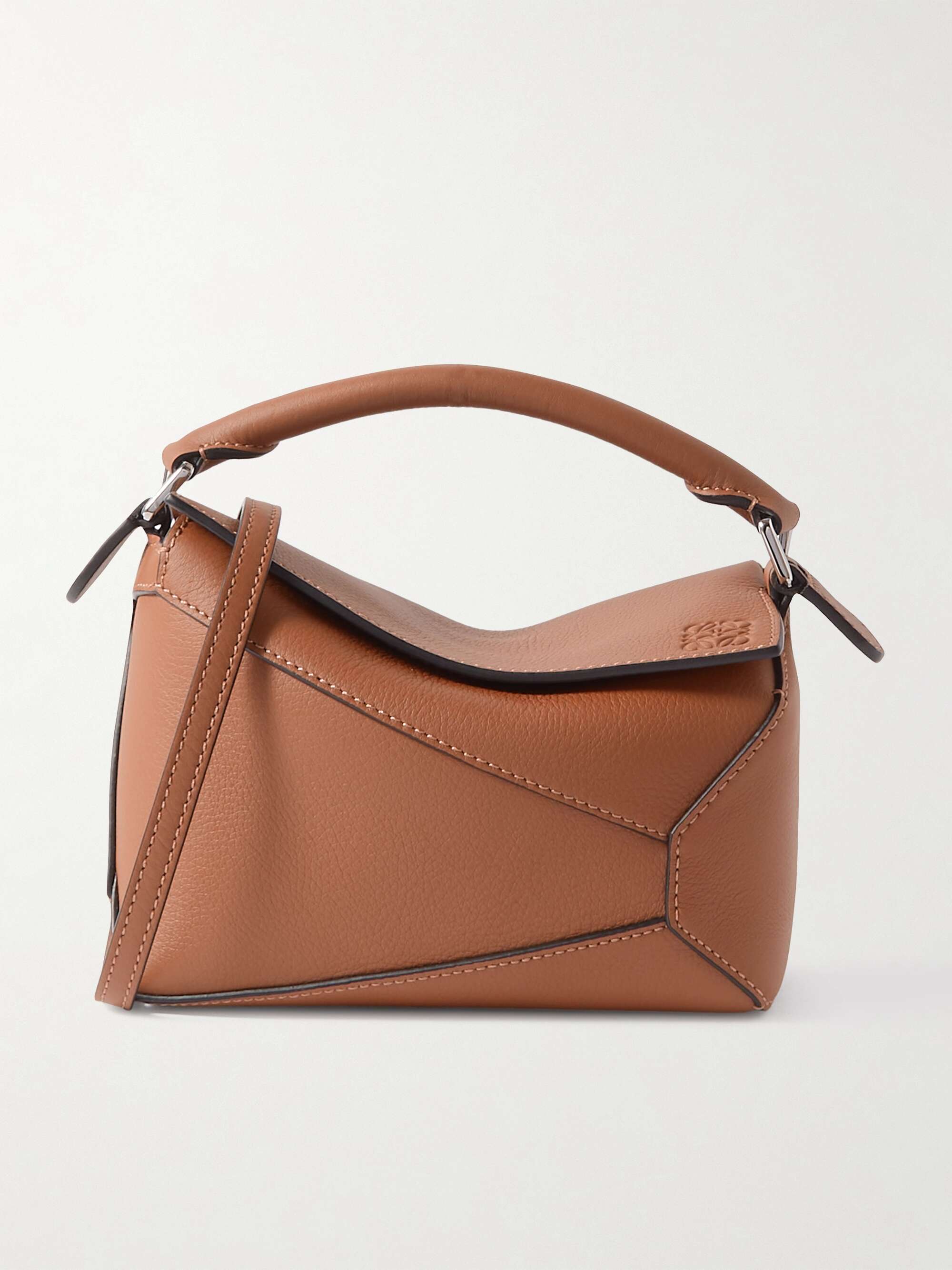 Puzzle Edge Mini Textured-Leather Shoulder Bag