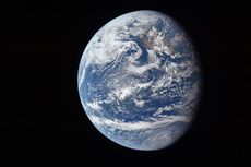 A view of Earth on July 16, 1969