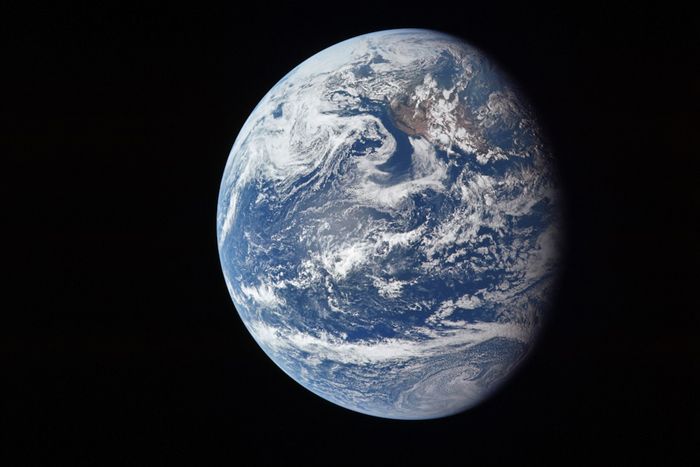 A view of Earth on July 16, 1969