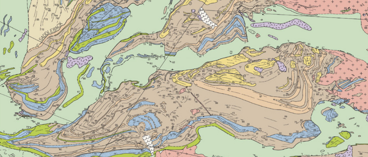 Geological map of the Barberton Greenstone Belt.