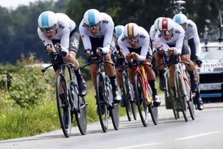 Team Sky in the Dauphine TTT