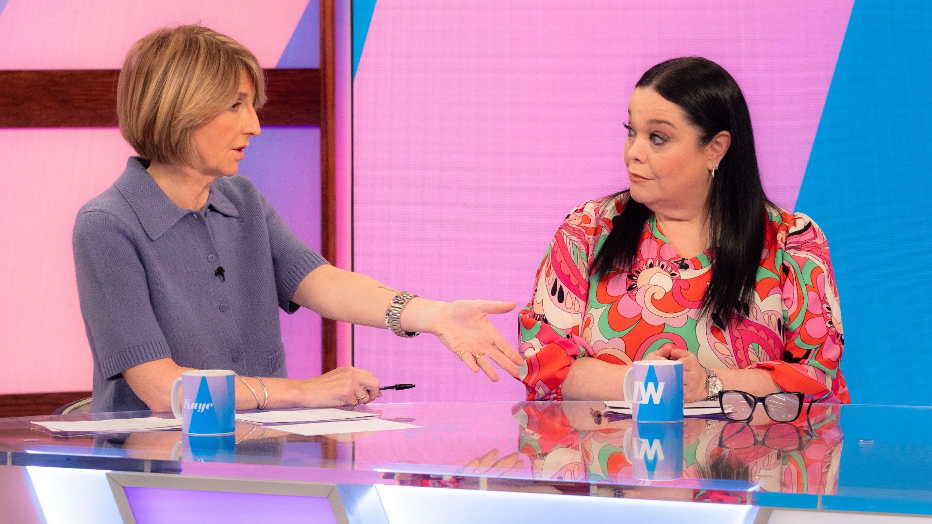 Kaye Adams and Lisa riley on Loose Women