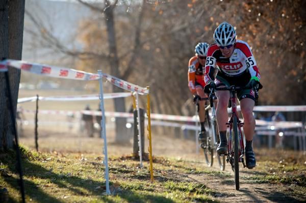 Jamie Driscoll (Cannondale-Cyclocrossworld.com) working to get a gap on the rest of the field.
