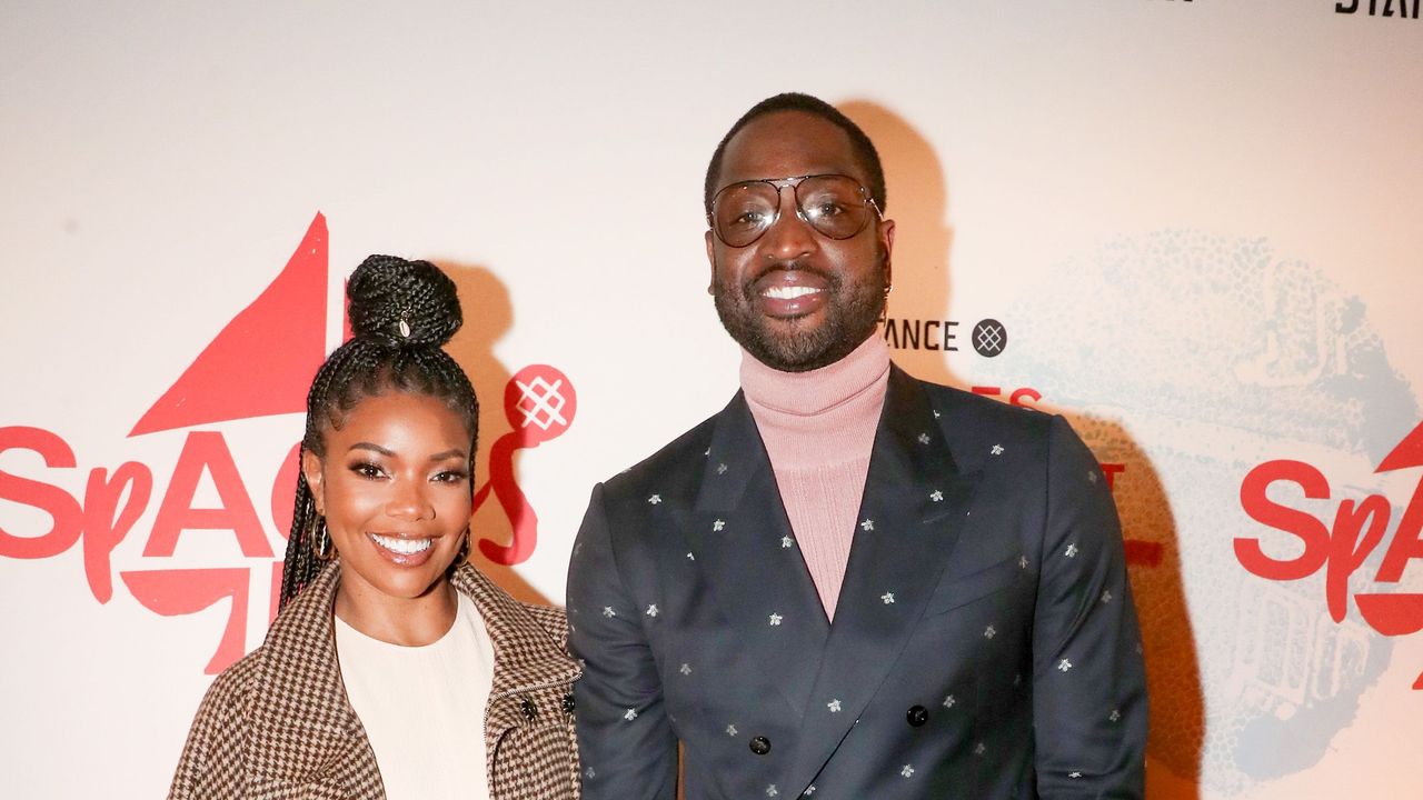 chicago, illinois february 15 gabrielle union and dwyane wade attend stance spades at nba all star 2020 at city hall on february 15, 2020 in chicago, illinois photo by johnny nunezgetty images for stance