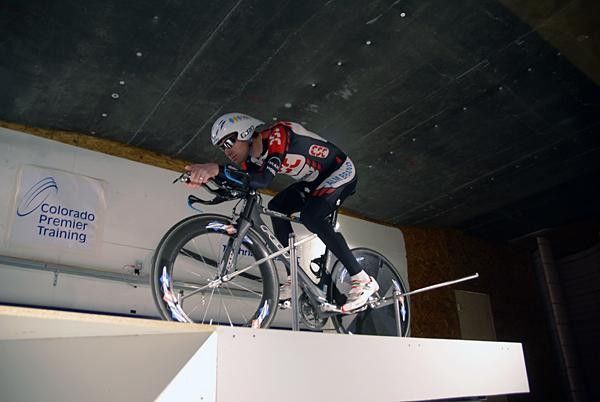 Vande Velde looks ready to charge the line.