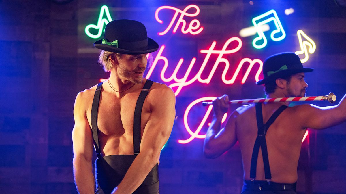 Chad Michael Murray saves Christmas with no shirt in The Merry Gentlemen. 