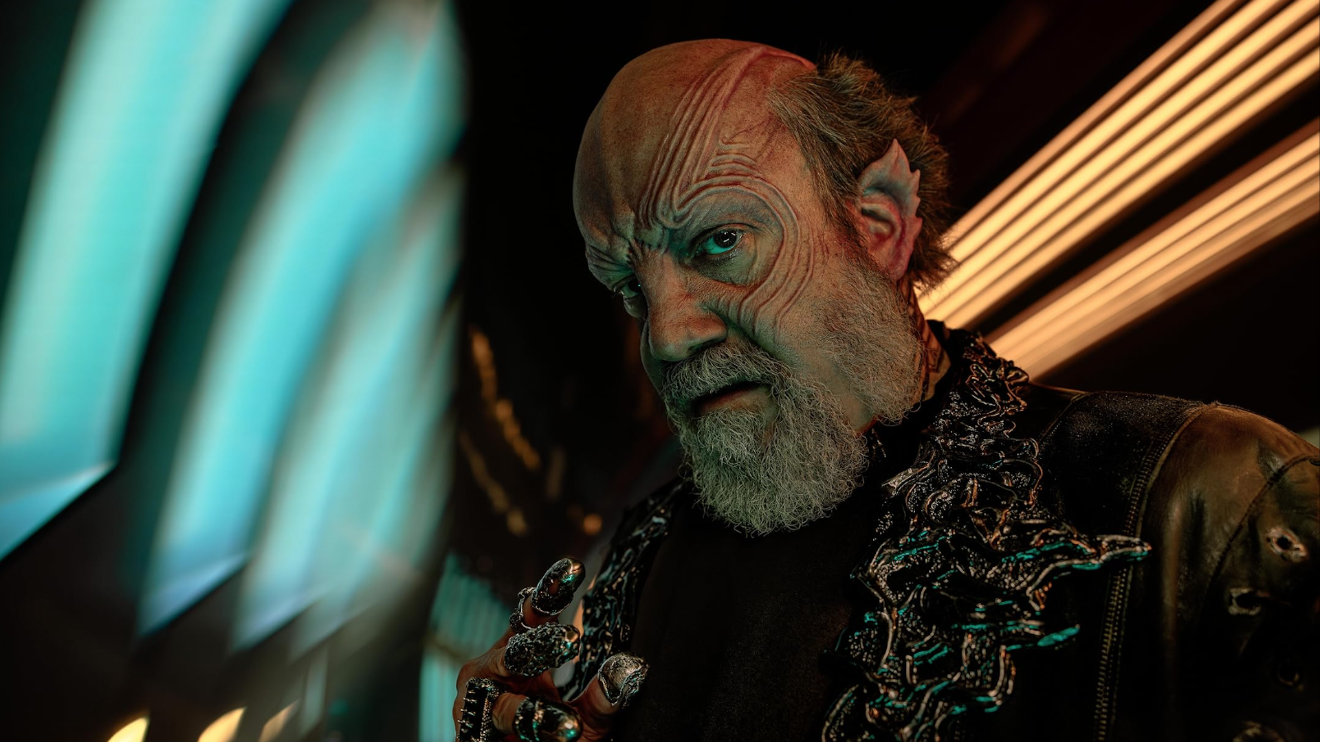 an angry alien space pirate in a TV series