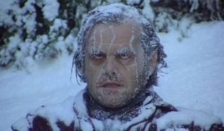 Jack Nicholson is freezes to death in The Shining