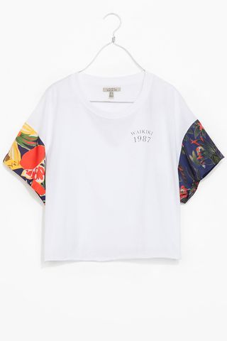 Zara Waikiki T-Shirt With Printed Sleeves, £17.99