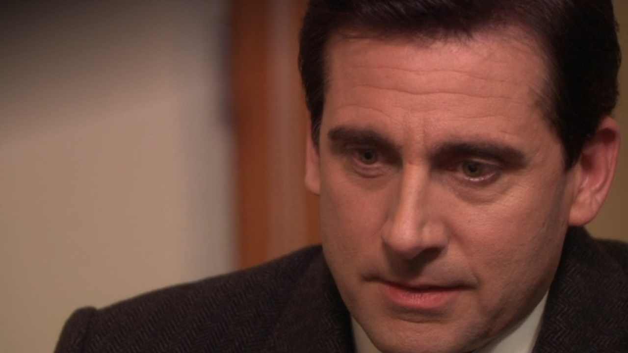 Michael looking disappointed in The Office