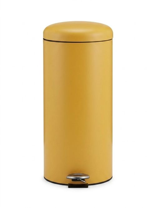 Habitat 30 Litre Domed Pedal Bin - Mustard