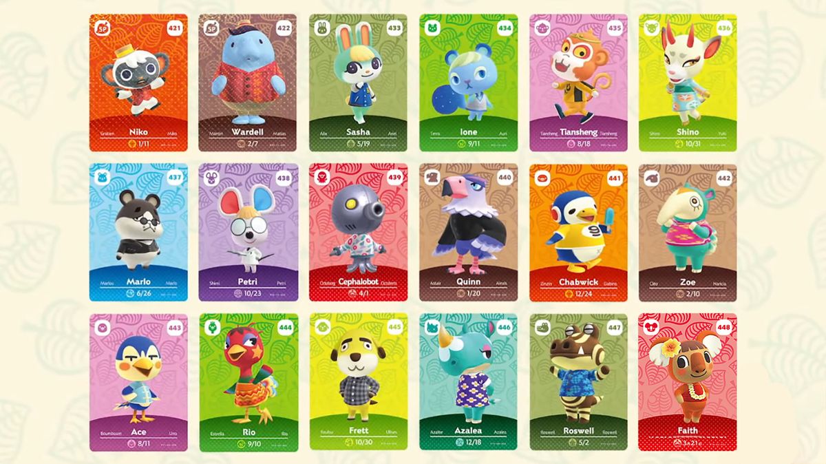 All Series 5 Animal Crossing amiibo cards | iMore