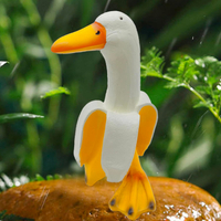 Eousera 8'' Tall Cute Banana Duck Outdoor Statues Decor| $22 $18 at Amazon