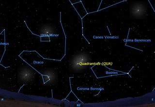 The Quadrantids, one of the three best meteor showers of the year, reach their peak with an zenithal hourly rate of 120 meteors per hour.